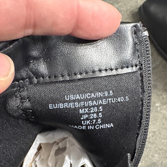 Black Leather Ankle Boots - Picture 9 of 13